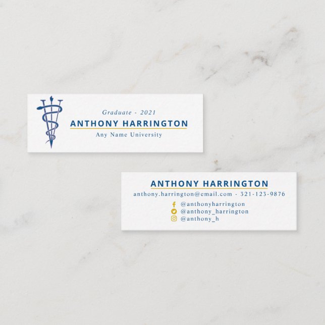 Veterinary  mini business card (Front/Back)