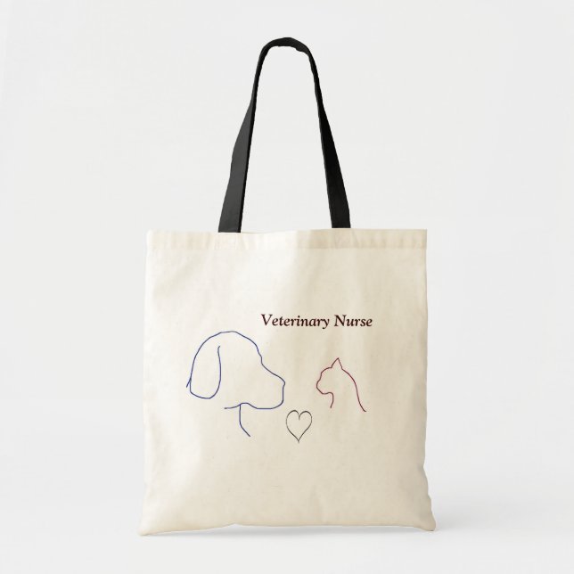 Veterinary Nurse Customizable Tote Bag (Front)