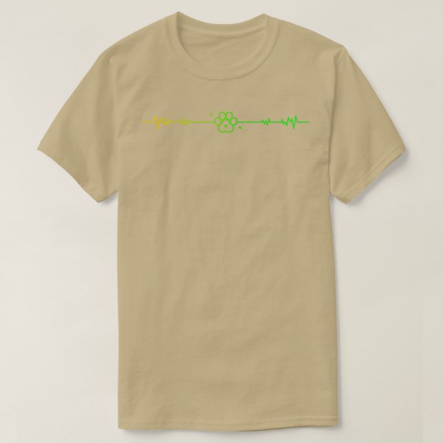 Veterinary Nurse Paw Heartbeat 1 T-Shirt (Design Front)