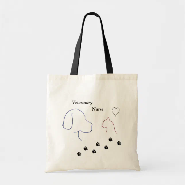 CafePress 'Trust Me I'm A Veterinary Nurse' Tote Bag - Natural Canvas, Reusable Shopping Bag (Small Or Medium) - View #2