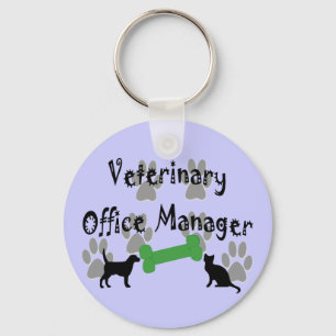Veterinary Office Manager Keychain