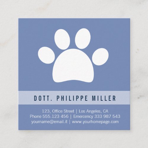 Veterinary paw business card