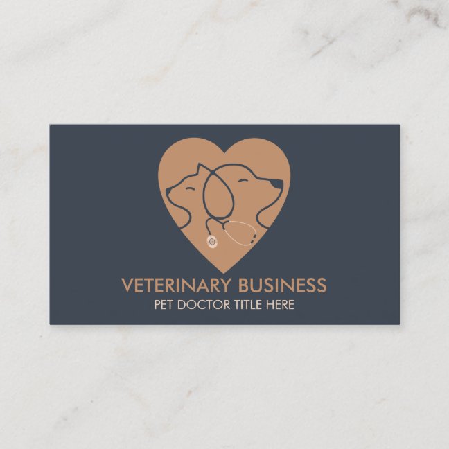 Veterinary Paw Pet Doctor Animal Health Business Card