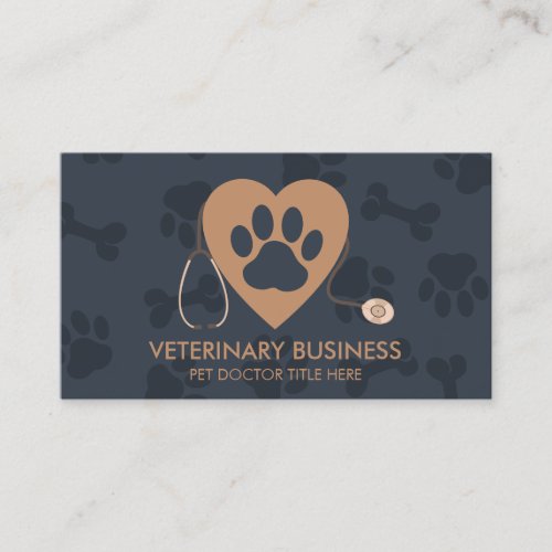Veterinary Paw Pet Doctor Business Card
