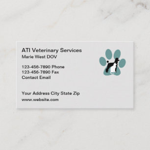 Veterinary Pet Care Business Cards