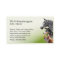Veterinary practice appointment and business card