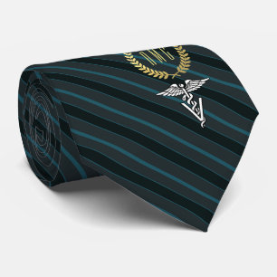 Veterinary Professional Monogrammed Slate Tie