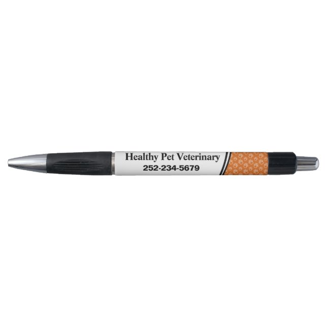 Veterinary Promotional Pen with Paw Prints (Front)