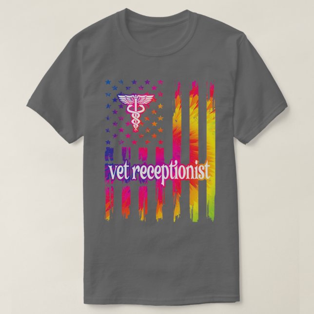 Veterinary Receptionist Vet Receptionist Secretary T-Shirt (Design Front)