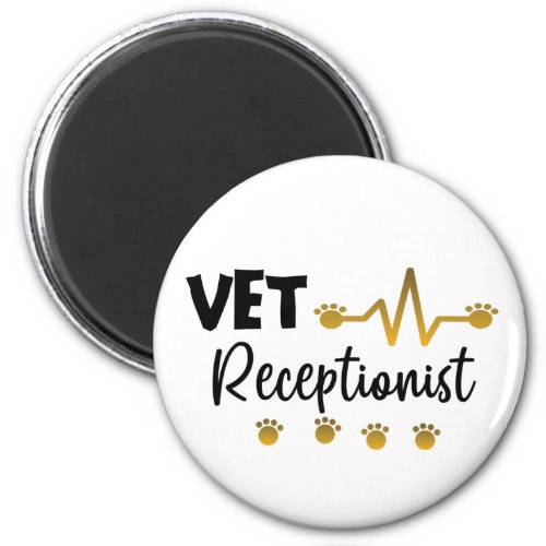Veterinary Receptionist Veterinarian Animal   Magnet