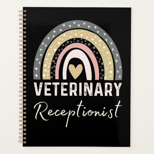 Veterinary Receptionist Veterinarian Vet Tech mom Planner (Front)