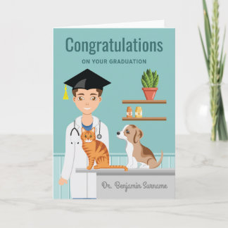 Veterinary School Graduate Vet Congratulations DVM Card