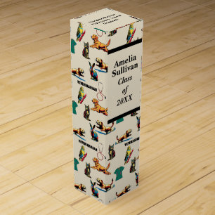 Veterinary School Graduation Wine Box