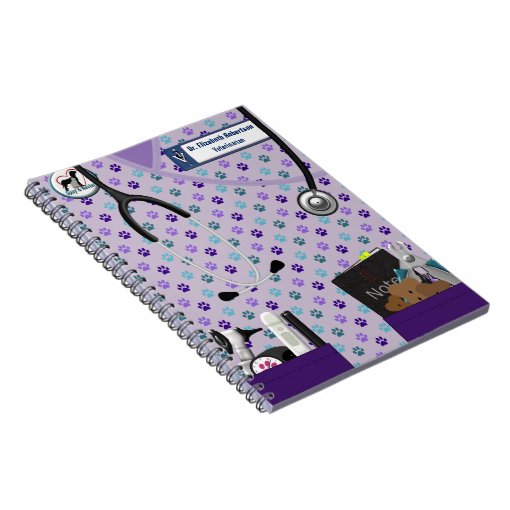 Veterinary Scrubs & Pockets Design Notebook | Zazzle