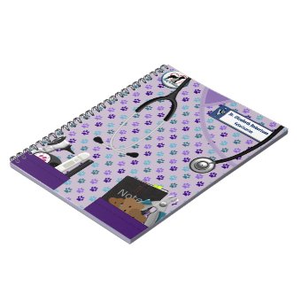 Veterinary Scrubs & Pockets Design Notebook | Zazzle