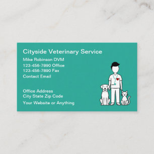 Veterinary Services Veterinarian Business Cards