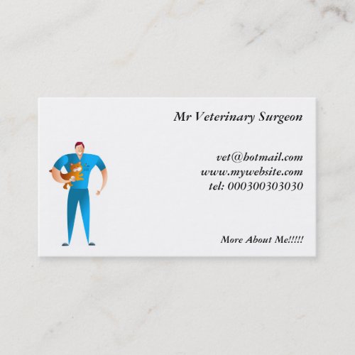 Veterinary Surgeon Business Card Template