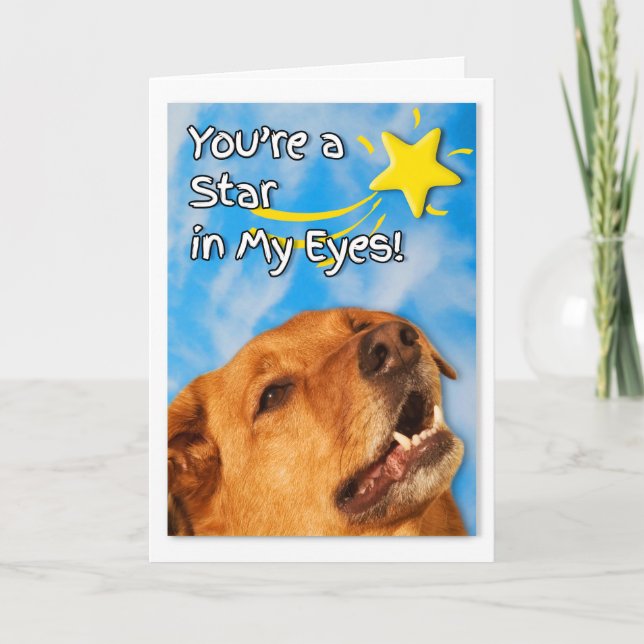 Veterinary Tech Congratulations Golden Retriever Card (Front)