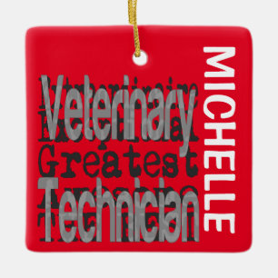 Veterinary Technician Extraordinaire CUSTOM Ceramic Ornament