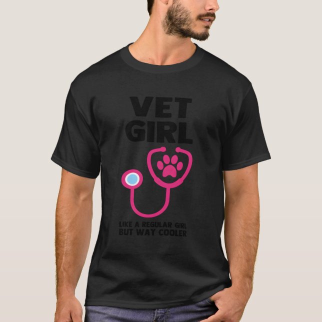 Veterinary Technician Future Veterinarian Female V T-Shirt (Front)