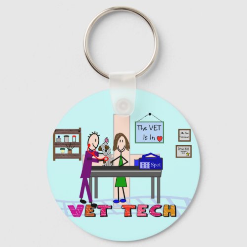 Veterinary Technician Gifts___Unique Art Keychain