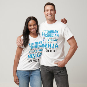 Veterinary Technician Ninja Humor T-Shirt