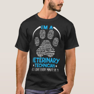 Veterinary Technician Paw Print  Vet Tech Life 1 T-Shirt