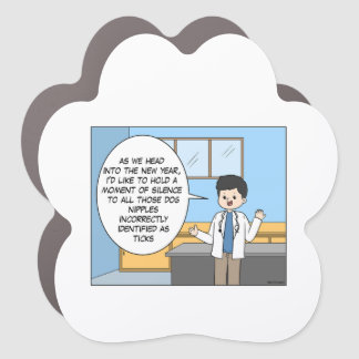 Veterinary Tick Joke Paw Magnet