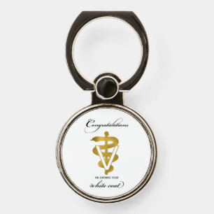 Veterinary White Coat Ceremony Congratulations Phone Ring Stand