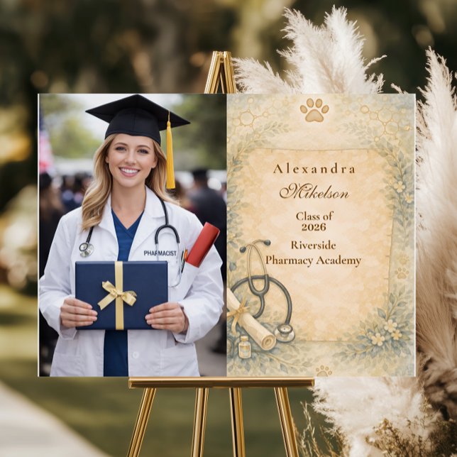 Veterinary White Coat Graduation Party Foam Board (Creator Uploaded)