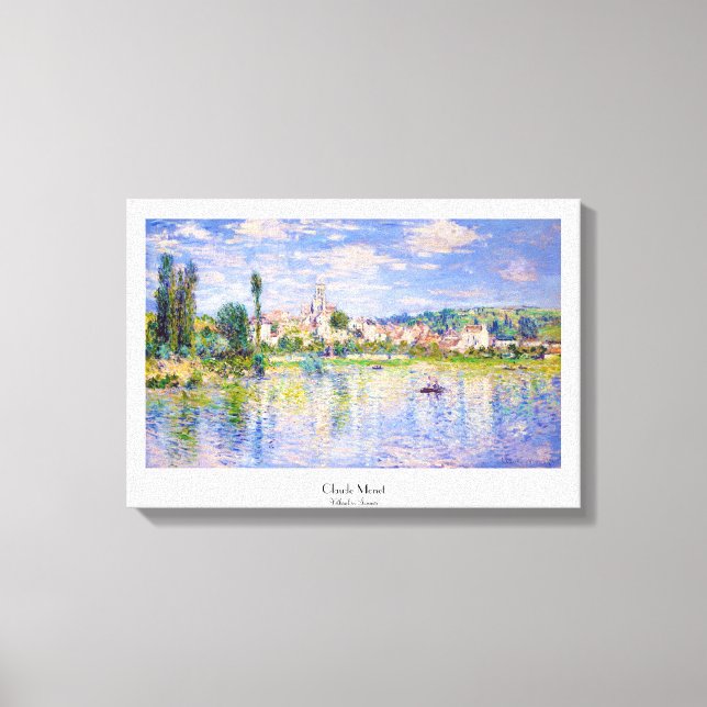 Vetheuil in Summer Claude Monet Canvas Print (Front)