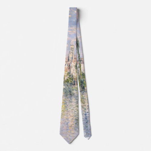 Vtheuil in Summer _ Claude Monet Neck Tie