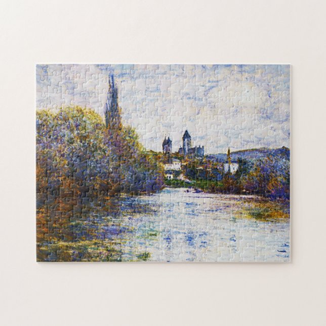 Vetheuil, The Small Arm of the Seine Claude Monet Jigsaw Puzzle (Horizontal)