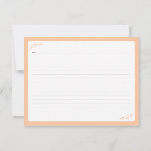 Vetiver Essential Oil Note Card (Back)