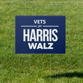 Vets for Harris Walz Sign