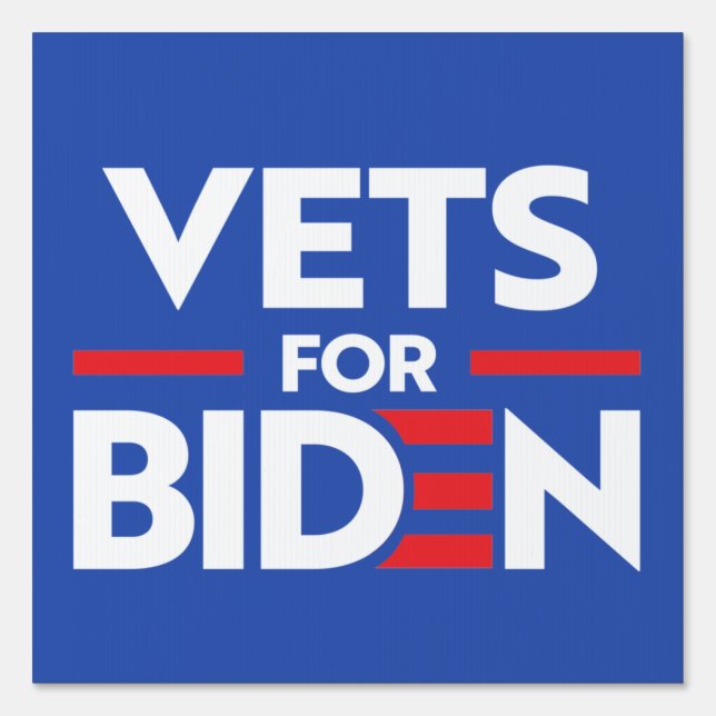 VETS FOR JOE BIDEN SIGN (Front)