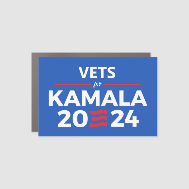 Vets for Kamala Harris Car Magnet (Front)