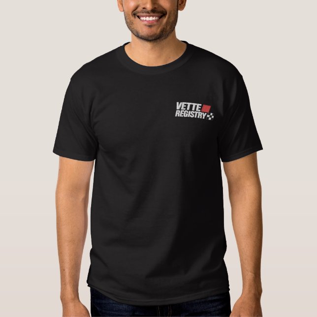 Vette Registry Logo Embroidered T-Shirt (Dark) (Front)