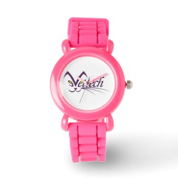 Vettech Pink Glitter Watch by Vettechstuff at Zazzle