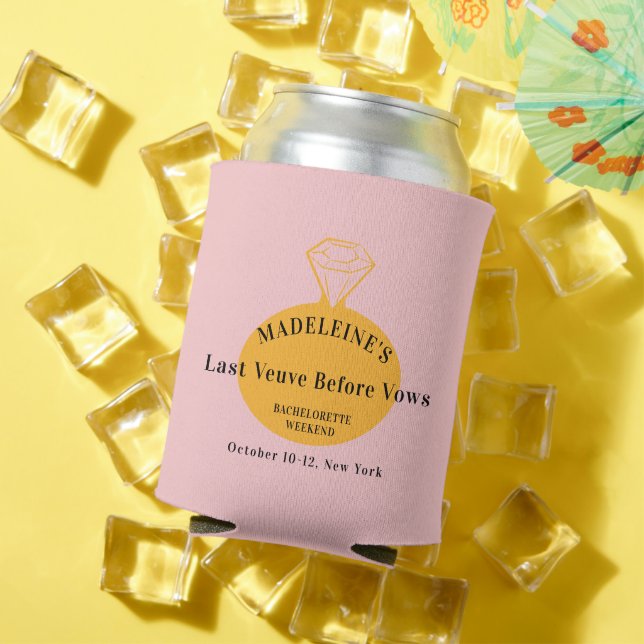 Veuve Before Vows Bachelorette Weekend Itinerary Can Cooler (In Situ Summer)