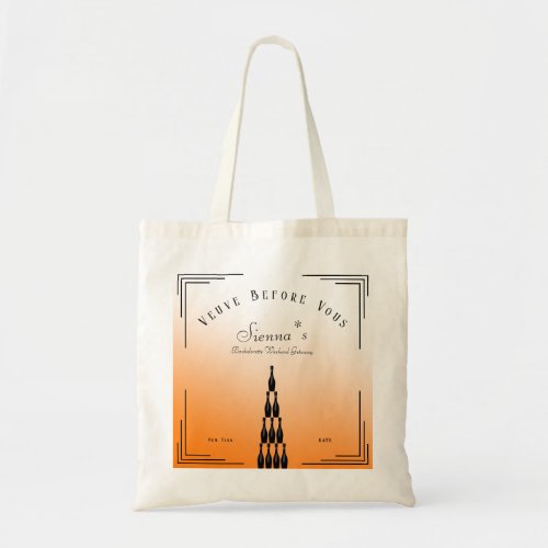 Veuve Before Vows Champagne Tower Bachelorette Tote Bag