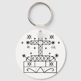 veve for baron samedi keychain