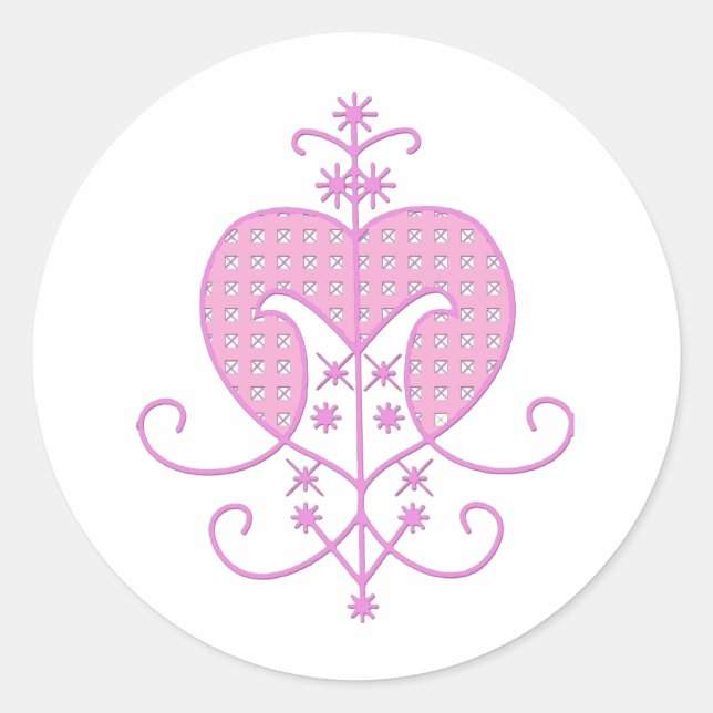Veve for Erzulie Freda Classic Round Sticker (Front)