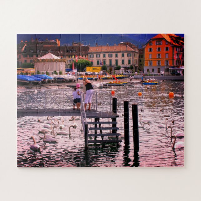 Vevey at Lake Geneva Jigsaw Puzzle (Horizontal)