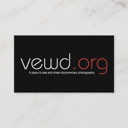 VewdMedia Photographer Card Business Card