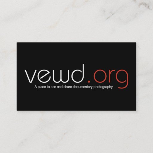 Customizable VewdMedia Photographer Card Business Card