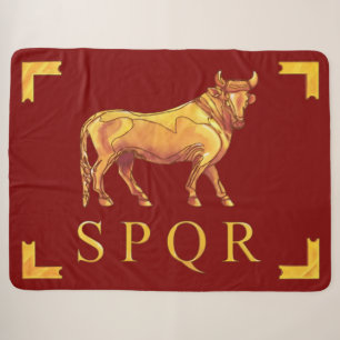 Vexilla SPQR Bull Sherpa Blanket