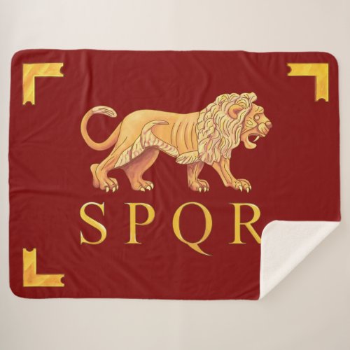Vexilla SPQR Lion Sherpa Blanket