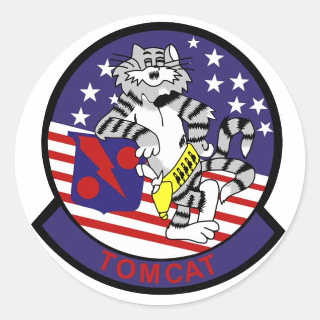 VF-11 Red Rippers Classic Round Sticker (Front)