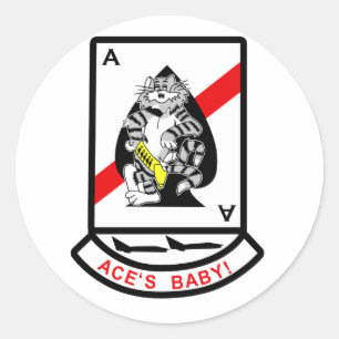 VF-41 Black Aces Classic Round Sticker